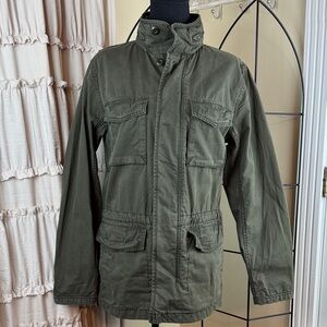 GAP Women's Army Green Barn Chore Field Jacket Coat Size XS NWT